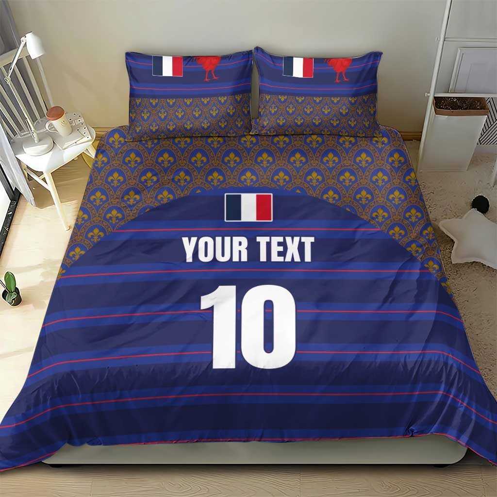 Custom France Rugby-Le XV de France Bedding Set Go Les Bleus