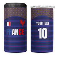 Custom France Rugby-Le XV de France 4 in 1 Can Cooler Tumbler Go Les Bleus
