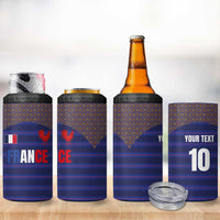 Custom France Rugby-Le XV de France 4 in 1 Can Cooler Tumbler Go Les Bleus