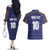 Custom France Rugby-Le XV de France Couples Matching Off The Shoulder Long Sleeve Dress and Hawaiian Shirt Go Les Bleus