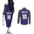 Custom France Rugby-Le XV de France Couples Matching Off The Shoulder Long Sleeve Dress and Long Sleeve Button Shirt Go Les Bleus