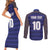 Custom France Rugby-Le XV de France Couples Matching Short Sleeve Bodycon Dress and Long Sleeve Button Shirt Go Les Bleus