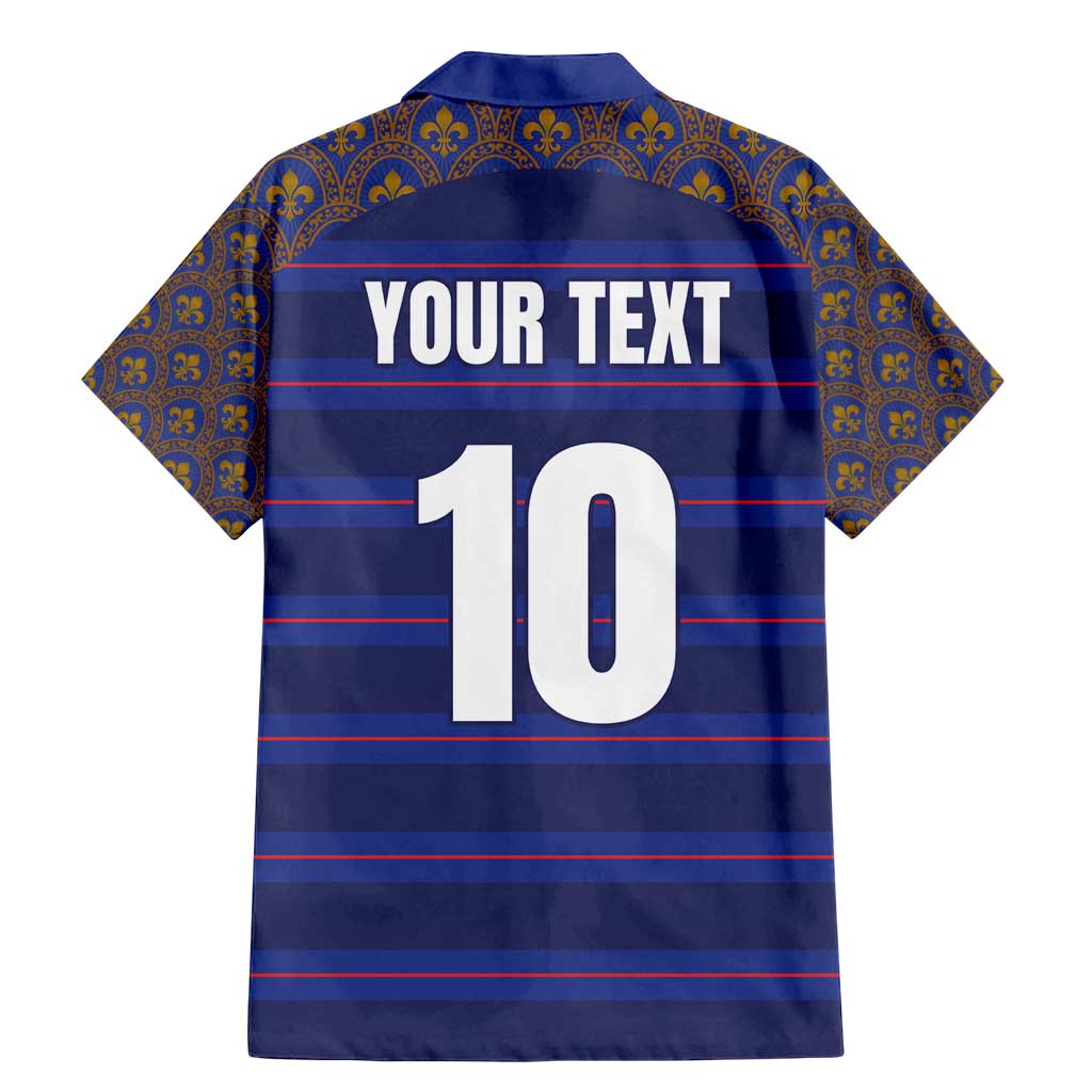 Custom France Rugby-Le XV de France Family Matching Mermaid Dress and Hawaiian Shirt Go Les Bleus