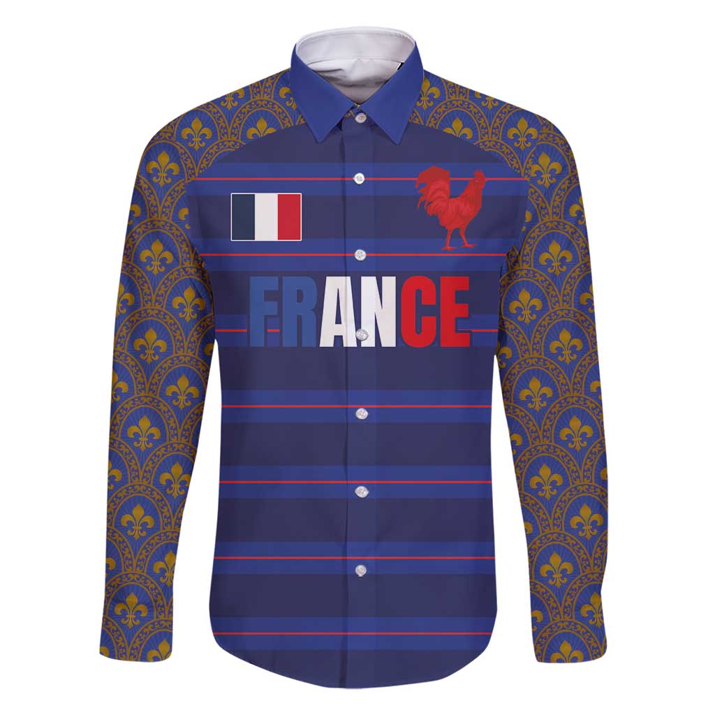 Custom France Rugby-Le XV de France Family Matching Mermaid Dress and Hawaiian Shirt Go Les Bleus