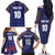 Custom France Rugby-Le XV de France Family Matching Off The Shoulder Long Sleeve Dress and Hawaiian Shirt Go Les Bleus