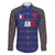 Custom France Rugby-Le XV de France Family Matching Off The Shoulder Long Sleeve Dress and Hawaiian Shirt Go Les Bleus