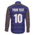 Custom France Rugby-Le XV de France Family Matching Off The Shoulder Long Sleeve Dress and Hawaiian Shirt Go Les Bleus