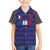 Custom France Rugby-Le XV de France Family Matching Off The Shoulder Long Sleeve Dress and Hawaiian Shirt Go Les Bleus