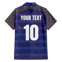 Custom France Rugby-Le XV de France Family Matching Puletasi and Hawaiian Shirt Go Les Bleus