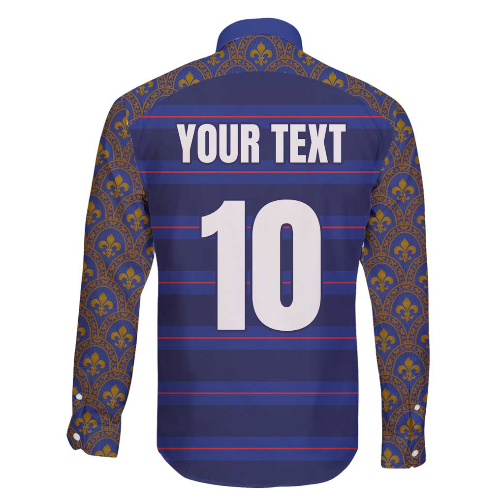 Custom France Rugby-Le XV de France Family Matching Puletasi and Hawaiian Shirt Go Les Bleus