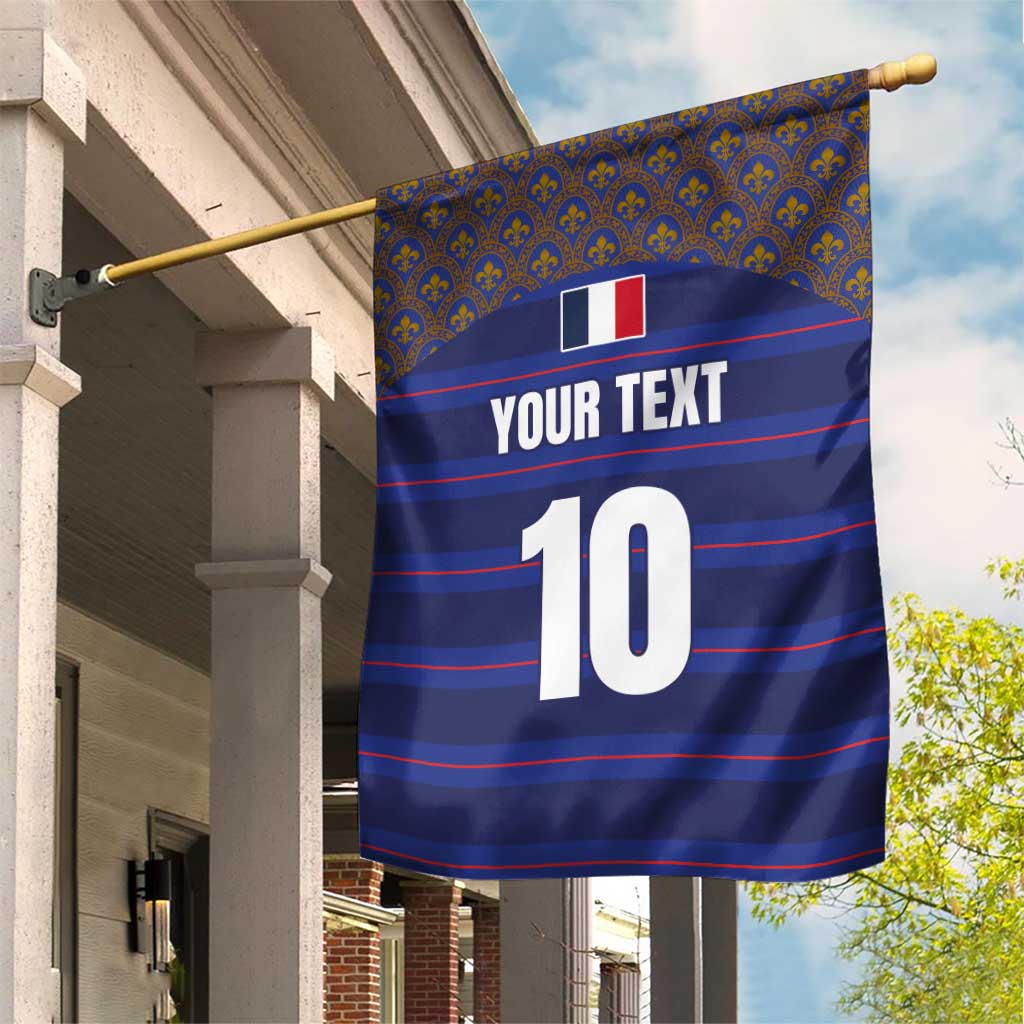 Custom France Rugby-Le XV de France Garden Flag Go Les Bleus
