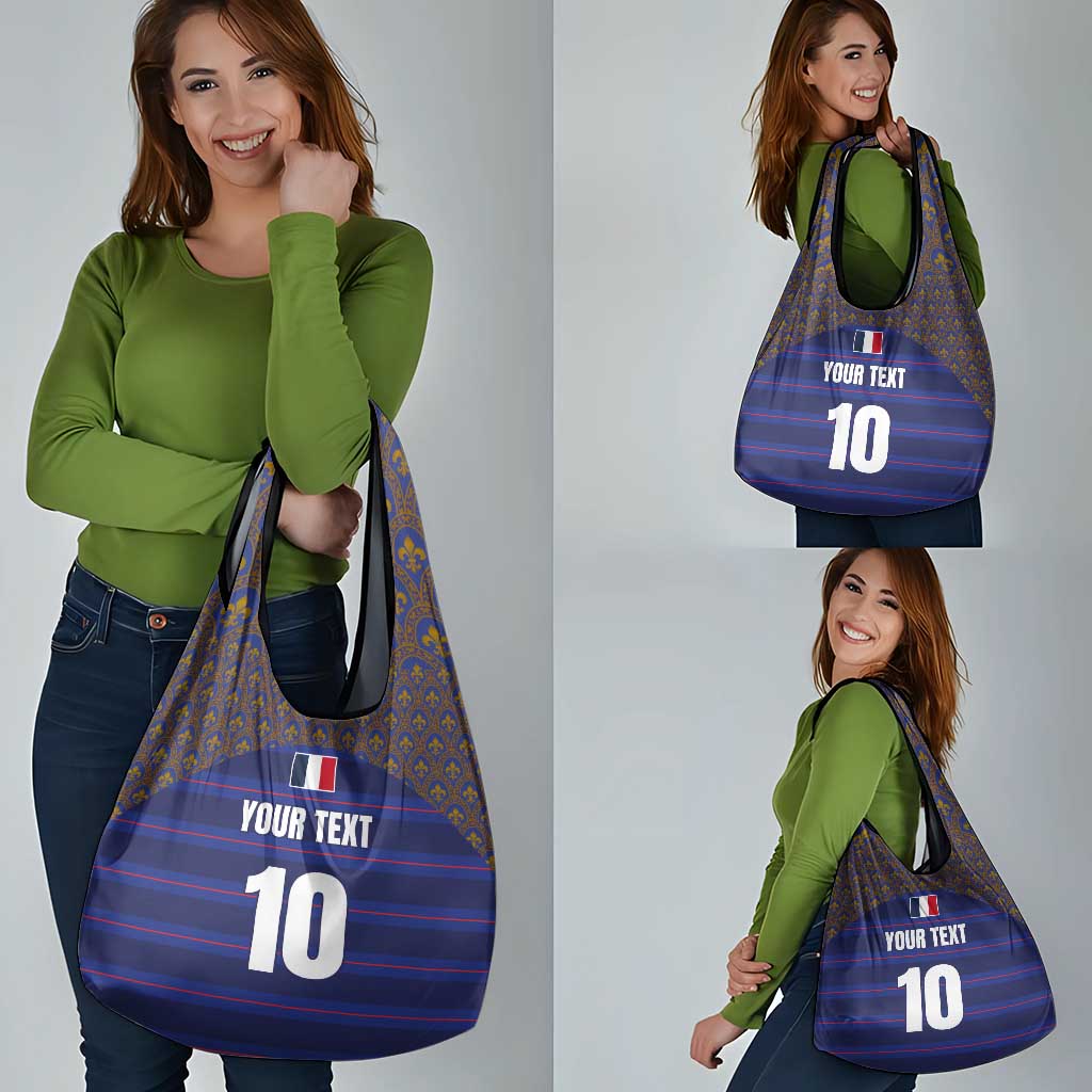 Custom France Rugby-Le XV de France Grocery Bag Go Les Bleus