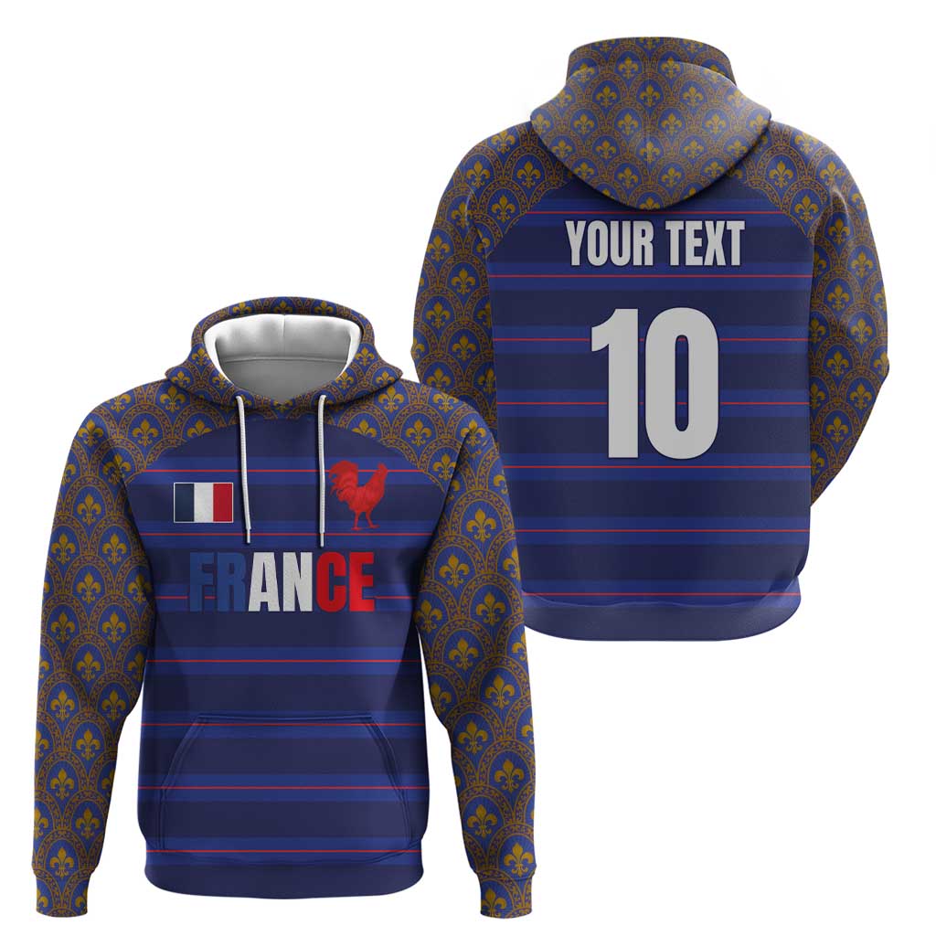 Custom France Rugby-Le XV de France Hoodie Go Les Bleus