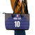 Custom France Rugby-Le XV de France Leather Tote Bag Go Les Bleus