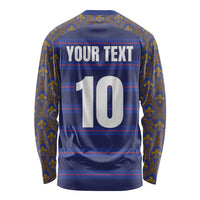 Custom France Rugby-Le XV de France Long Sleeve Shirt Go Les Bleus