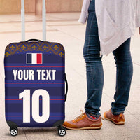 Custom France Rugby-Le XV de France Luggage Cover Go Les Bleus