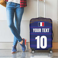 Custom France Rugby-Le XV de France Luggage Cover Go Les Bleus
