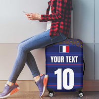 Custom France Rugby-Le XV de France Luggage Cover Go Les Bleus