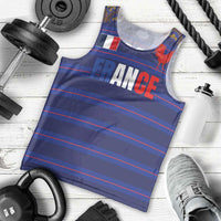Custom France Rugby-Le XV de France Men Tank Top Go Les Bleus