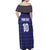 Custom France Rugby-Le XV de France Off Shoulder Maxi Dress Go Les Bleus