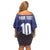 Custom France Rugby-Le XV de France Off Shoulder Short Dress Go Les Bleus