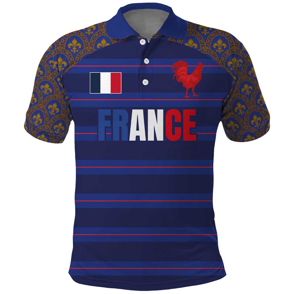 Custom France Rugby-Le XV de France Polo Shirt Go Les Bleus