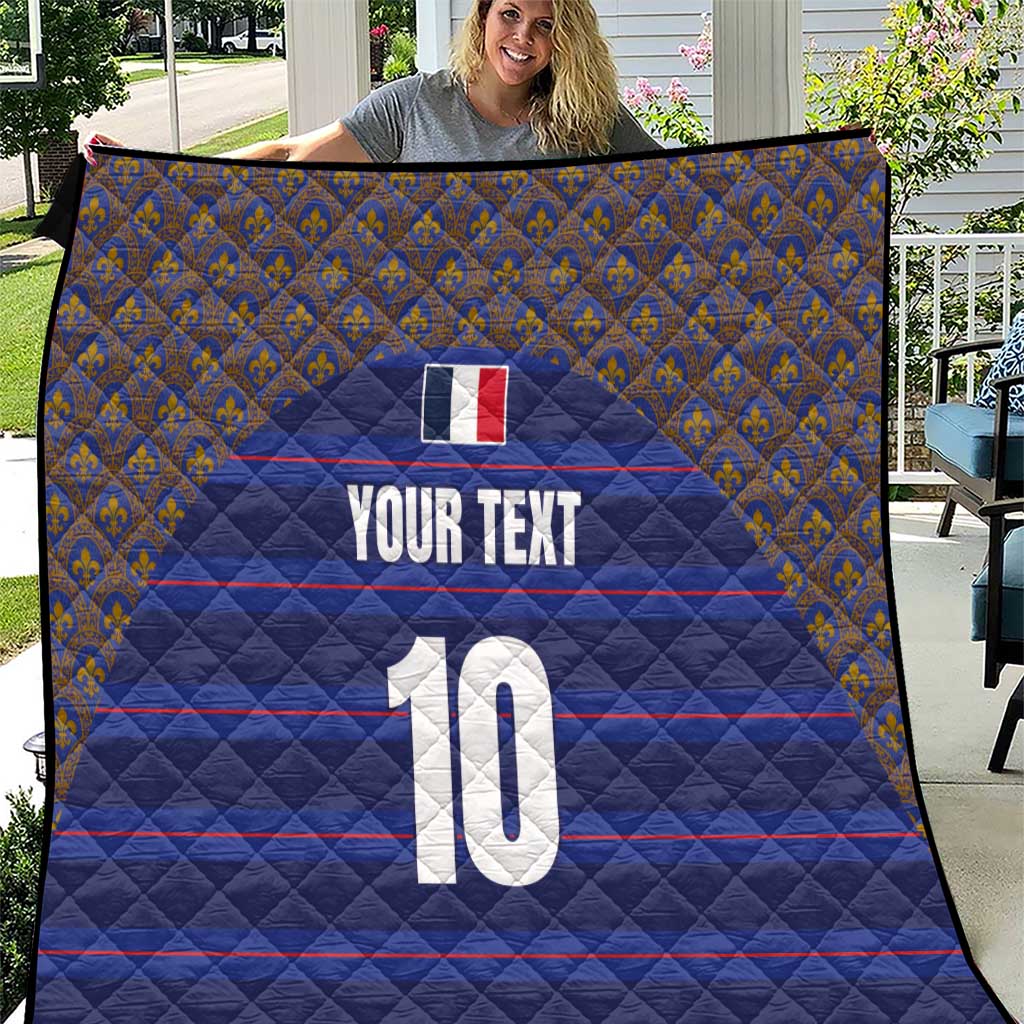 Custom France Rugby-Le XV de France Quilt Go Les Bleus