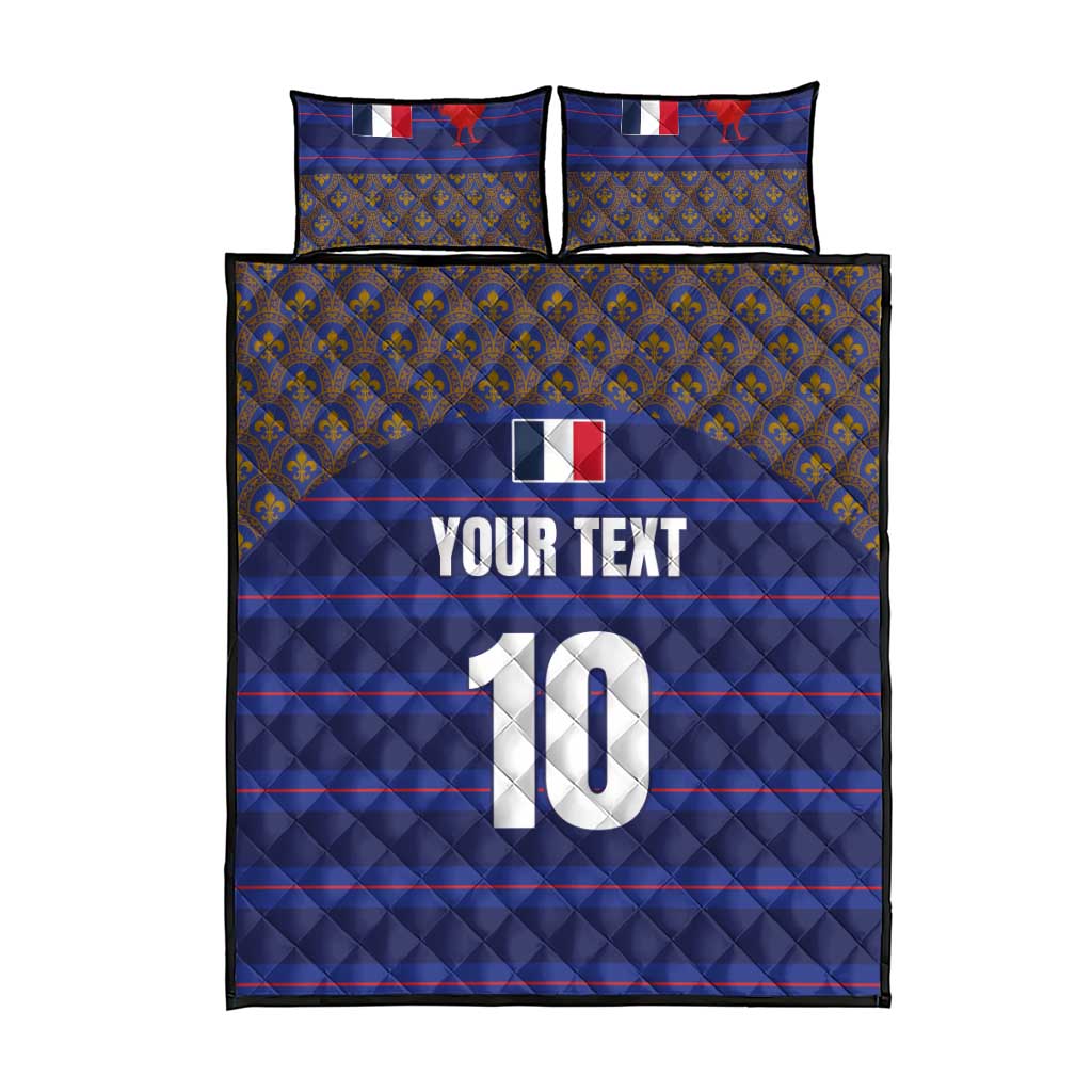 Custom France Rugby-Le XV de France Quilt Bed Set Go Les Bleus
