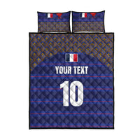 Custom France Rugby-Le XV de France Quilt Bed Set Go Les Bleus