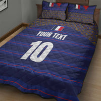 Custom France Rugby-Le XV de France Quilt Bed Set Go Les Bleus