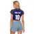 Custom France Rugby-Le XV de France Raglan Cropped T Shirt Go Les Bleus