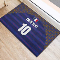 Custom France Rugby-Le XV de France Rubber Doormat Go Les Bleus