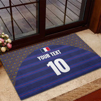 Custom France Rugby-Le XV de France Rubber Doormat Go Les Bleus