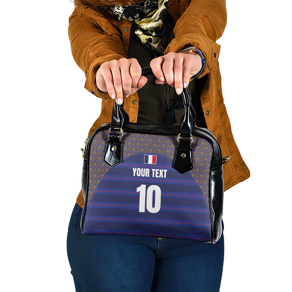 Custom France Rugby-Le XV de France Shoulder Handbag Go Les Bleus