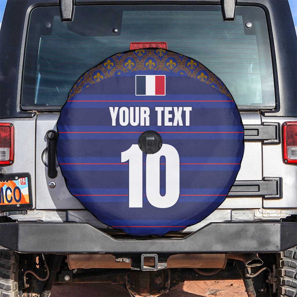 Custom France Rugby-Le XV de France Spare Tire Cover Go Les Bleus