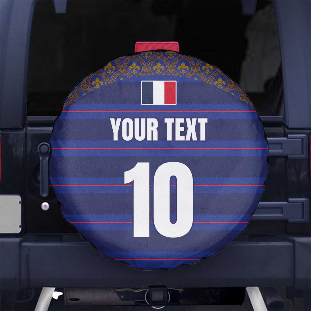 Custom France Rugby-Le XV de France Spare Tire Cover Go Les Bleus