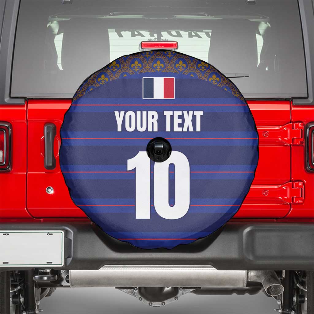 Custom France Rugby-Le XV de France Spare Tire Cover Go Les Bleus