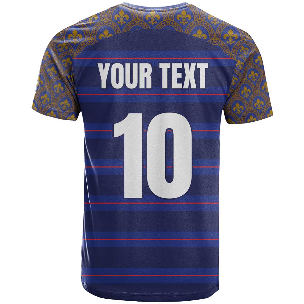 Custom France Rugby-Le XV de France T Shirt Go Les Bleus