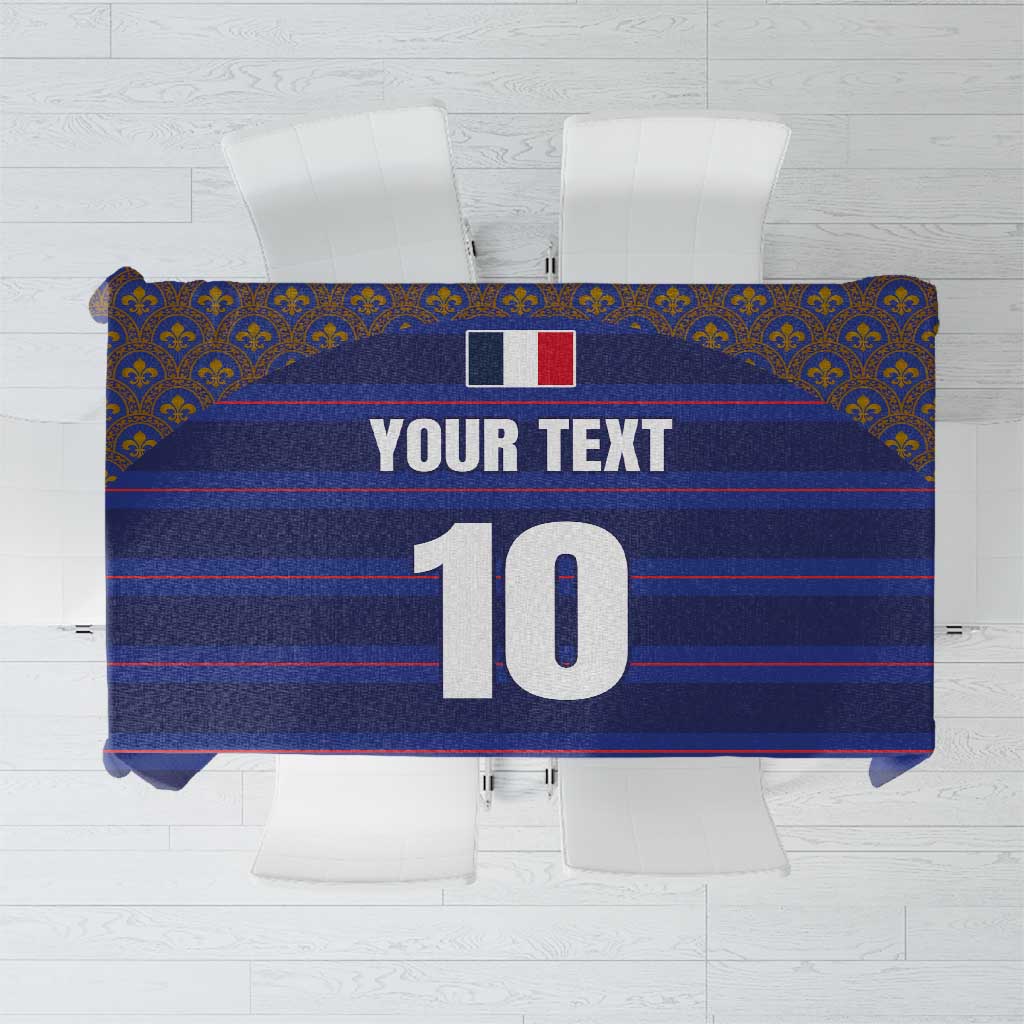 Custom France Rugby-Le XV de France Tablecloth Go Les Bleus