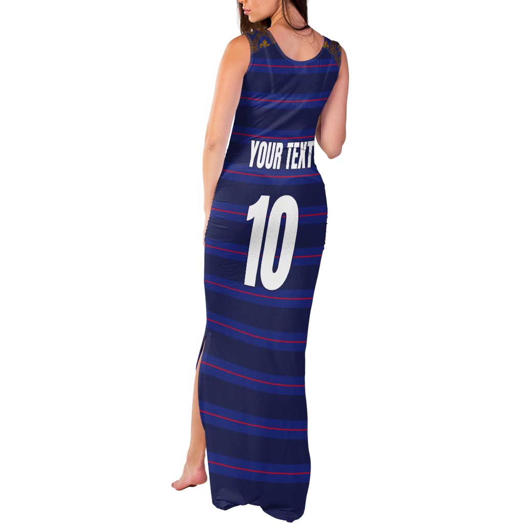 Custom France Rugby-Le XV de France Tank Maxi Dress Go Les Bleus