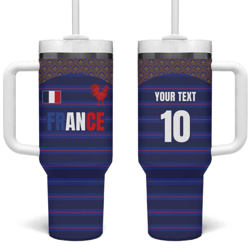 Custom France Rugby-Le XV de France Tumbler With Handle Go Les Bleus