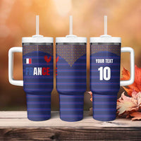Custom France Rugby-Le XV de France Tumbler With Handle Go Les Bleus