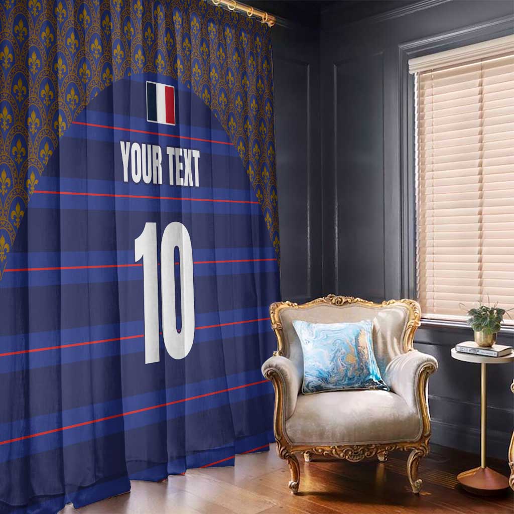 Custom France Rugby-Le XV de France Window Curtain Go Les Bleus