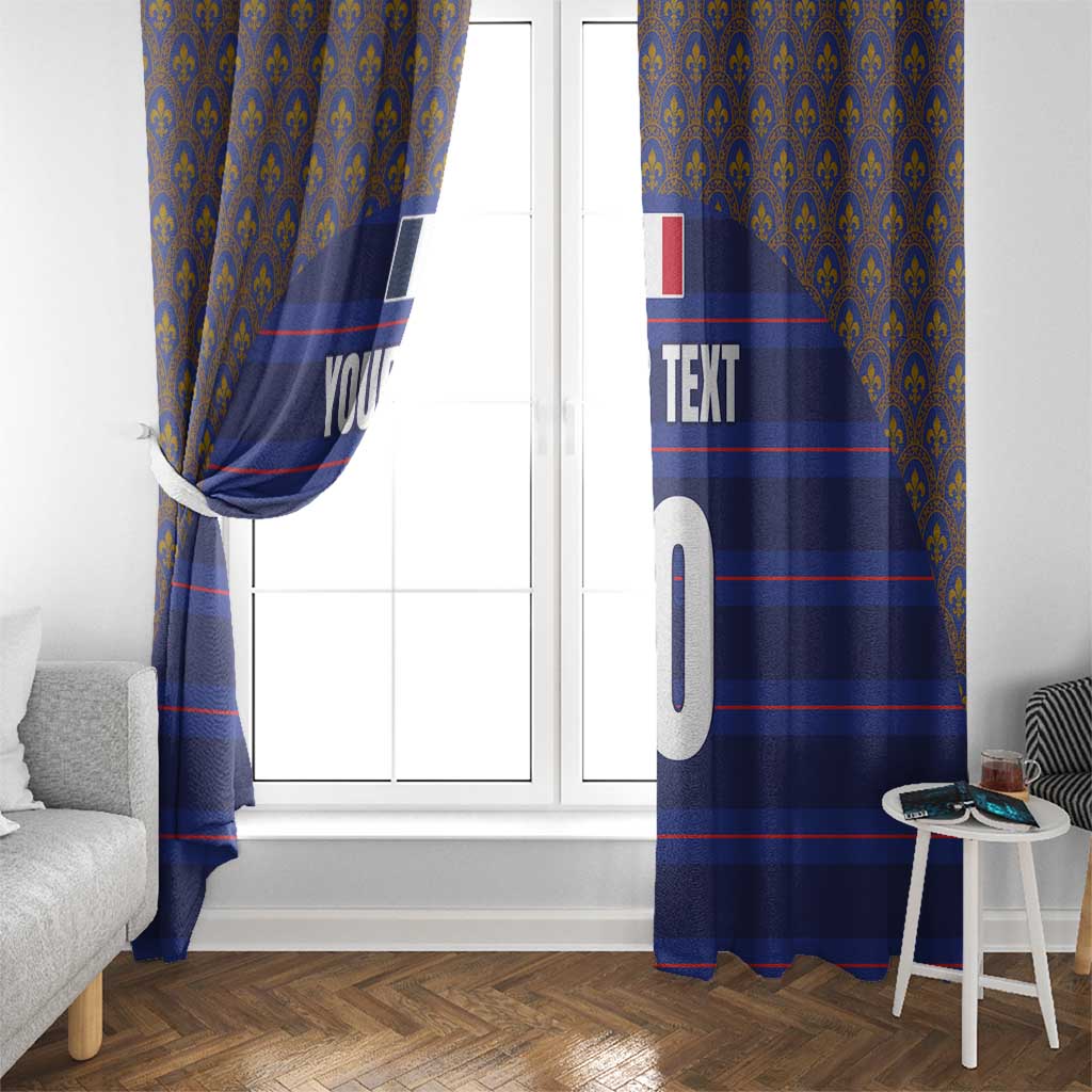 Custom France Rugby-Le XV de France Window Curtain Go Les Bleus
