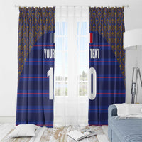 Custom France Rugby-Le XV de France Window Curtain Go Les Bleus