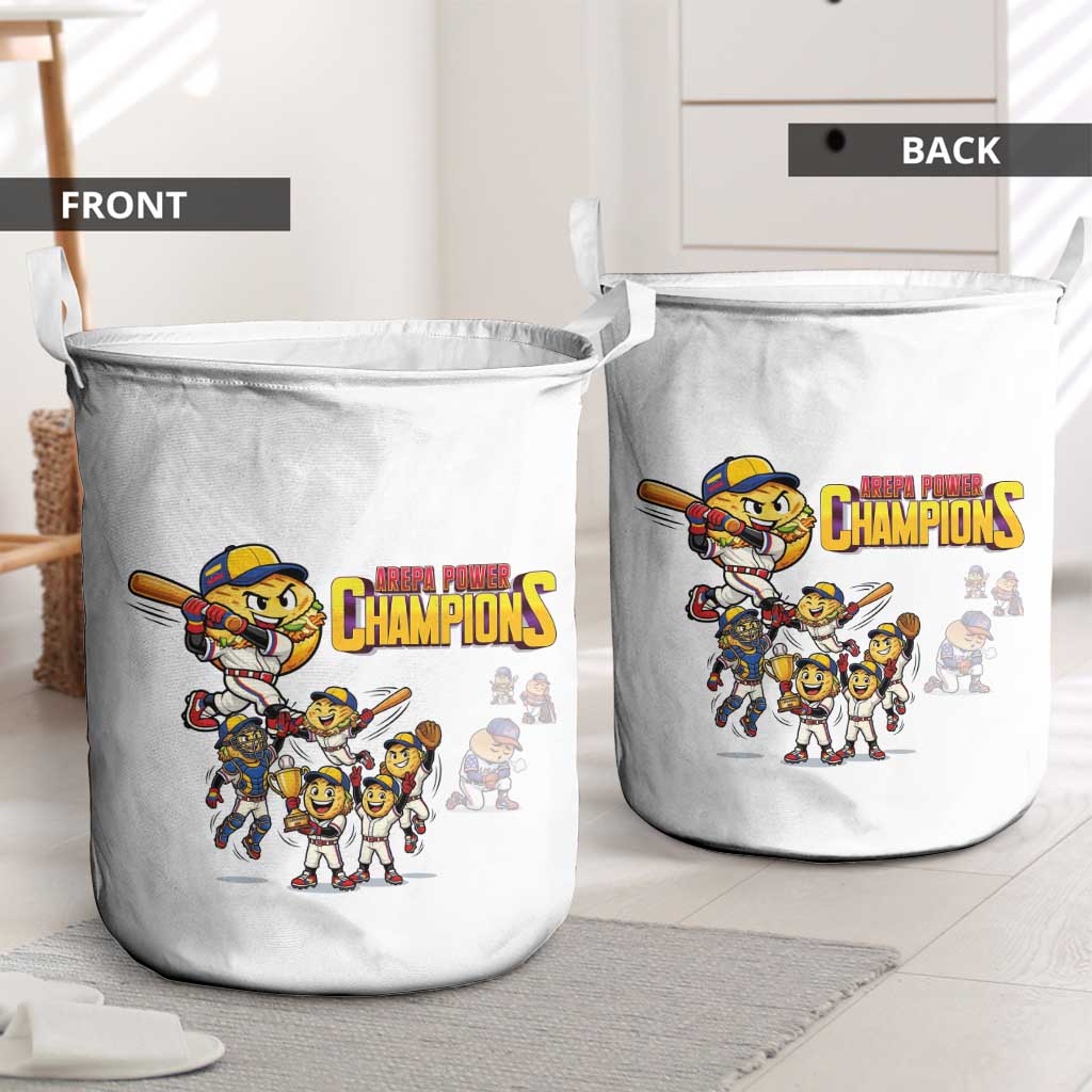 Venezuela Baseball Champions Laundry Basket Glory Arepa Team
