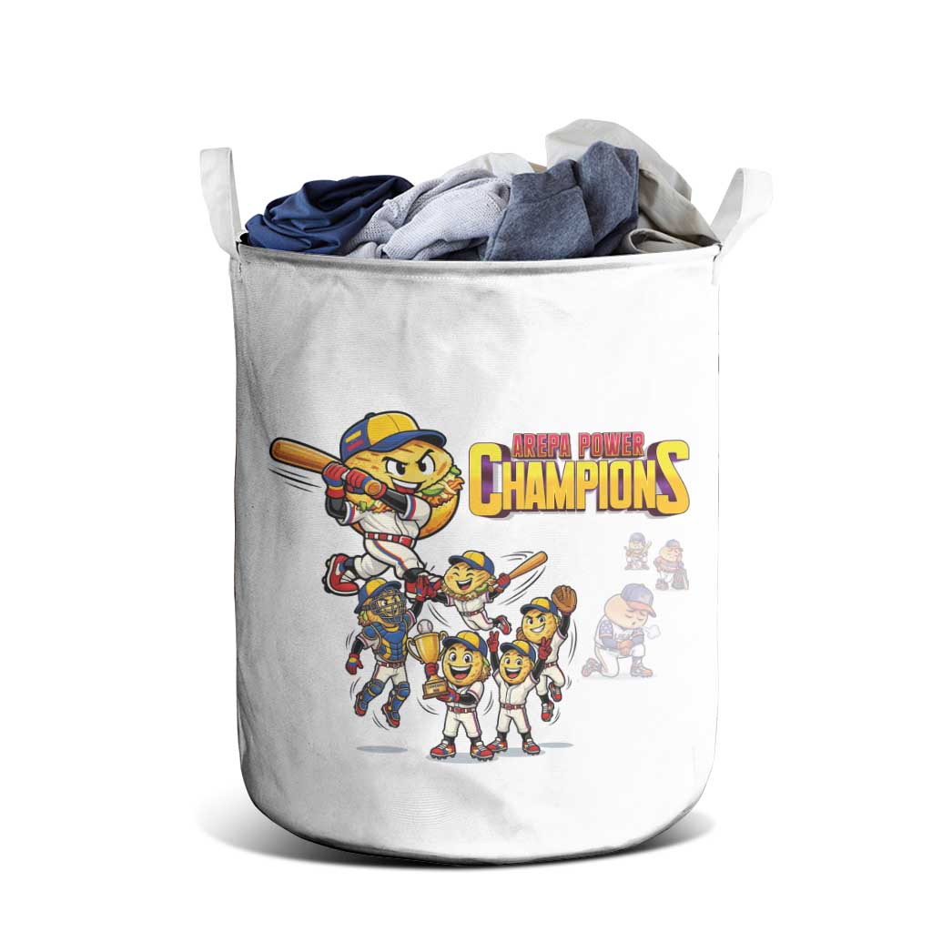 Venezuela Baseball Champions Laundry Basket Glory Arepa Team