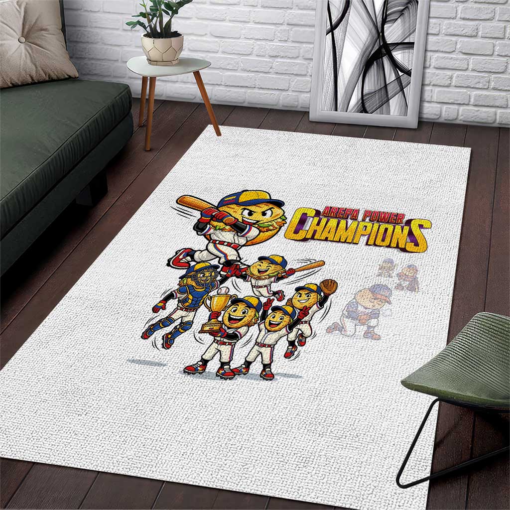 Venezuela Baseball Champions Area Rug Glory Arepa Team