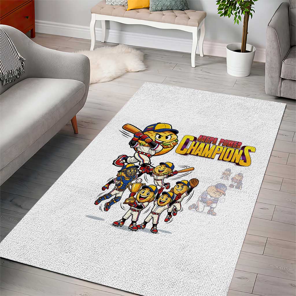 Venezuela Baseball Champions Area Rug Glory Arepa Team