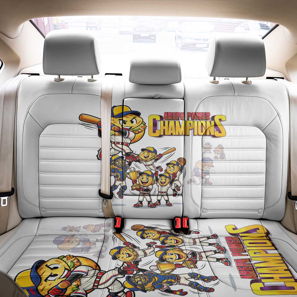 Venezuela Baseball Champions Back Car Seat Cover Glory Arepa Team
